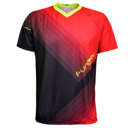 Tricou FUNKIER Termoli Enduro Men S/S - Black/Red