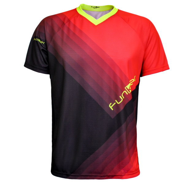 Funkier Tricou FUNKIER Termoli Enduro Men S/S - Black/Red