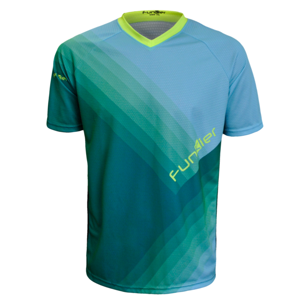 Tricou FUNKIER Termoli Enduro Men S/S - Blue/Green