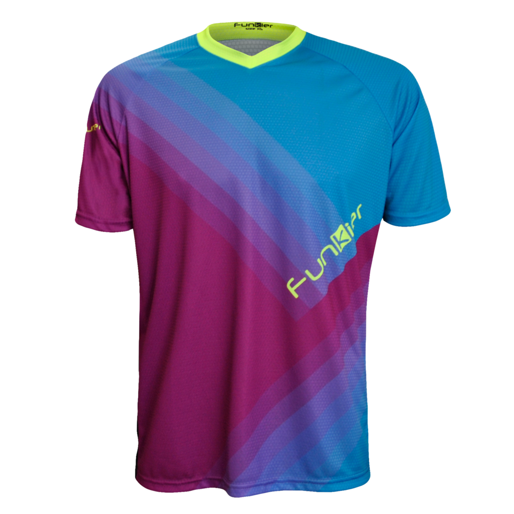 Funkier Tricou FUNKIER Termoli Enduro Men S/S - Purple/Blue