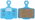 Placute frana CONTEC CBP-160 organic - 25 buc