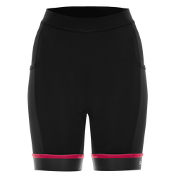 Pantaloni scurti alergare FUNKIER Marsala - Negru/Roz