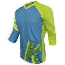 Tricou FUNKIER Dolomiti Enduro - Bleu/Galben