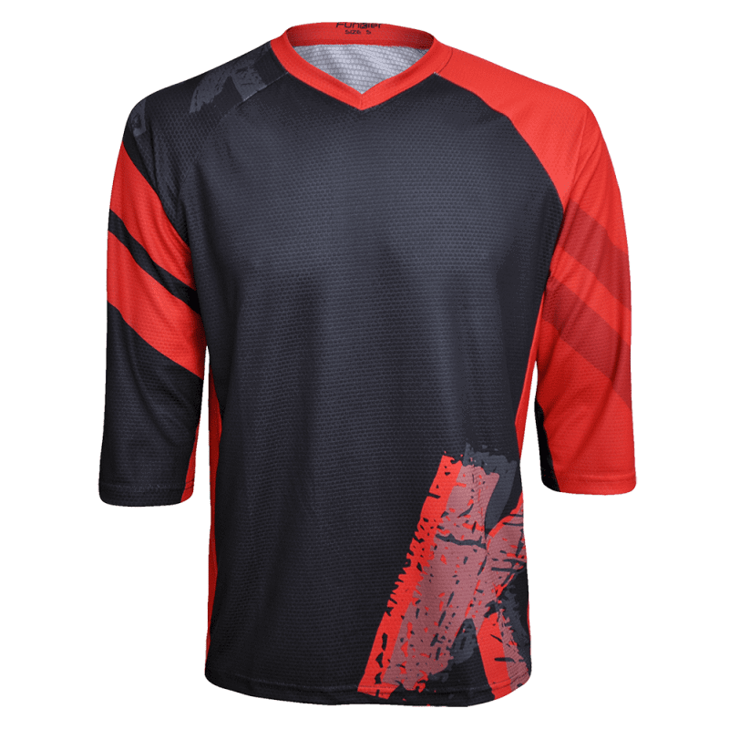 Funkier Tricou FUNKIER Dolomiti Enduro - Negru/Rosu