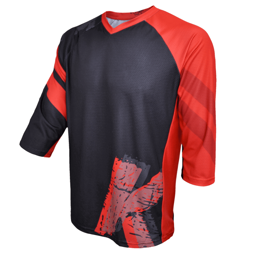 Funkier Tricou FUNKIER Dolomiti Enduro - Negru/Rosu