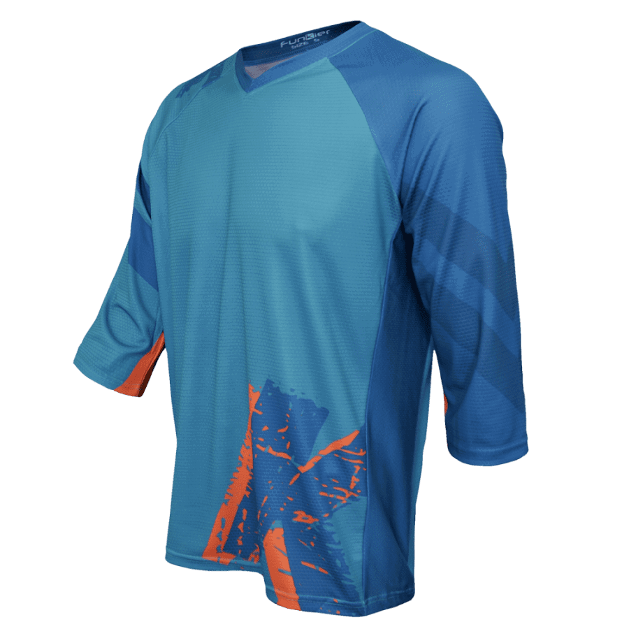 Funkier Tricou FUNKIER Dolomiti Enduro - Verde/Portocaliu