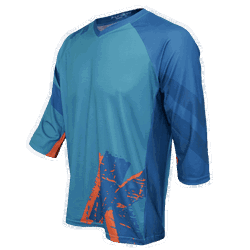 Tricou FUNKIER Dolomiti Enduro - Verde/Portocaliu