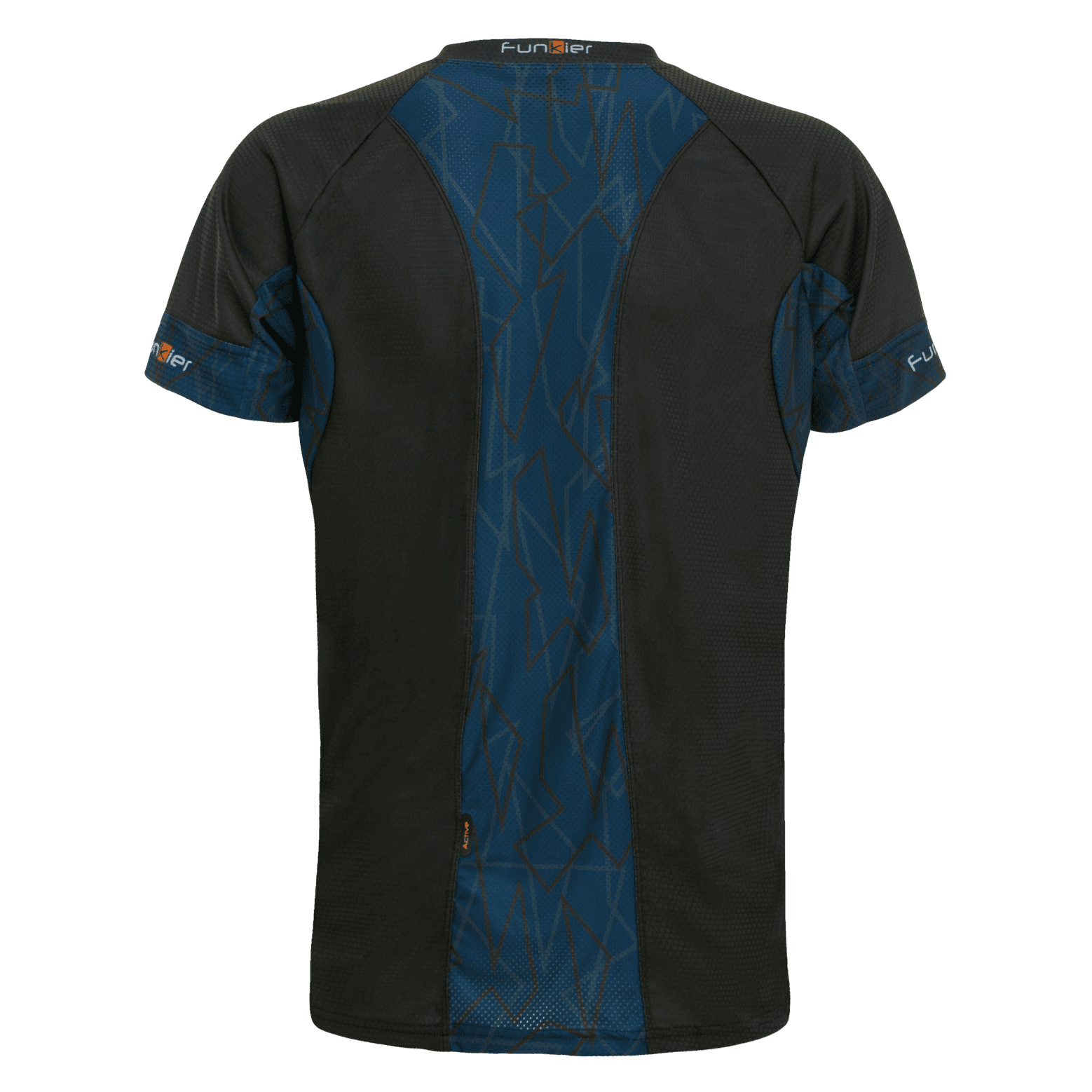 Tricou alergare FUNKIER Cassoti - Negru/Albastru