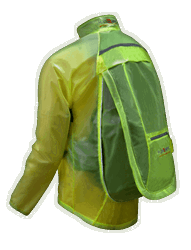 Jacheta FUNKIER Varallo Pro cu protectie pt rucsac - Galben transparent