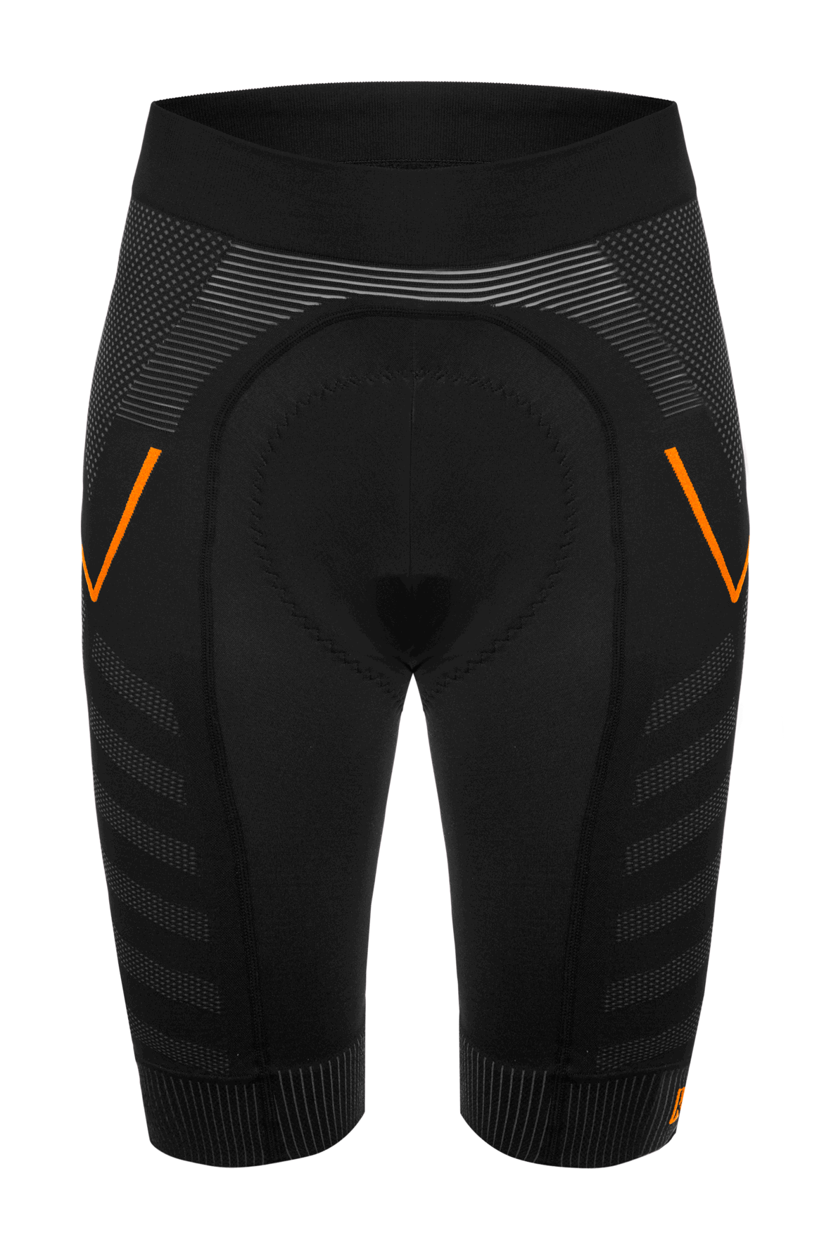 Funkier Pantaloni scurti FUNKIER Velletri Elite fara cusaturi barbati - Gri/Portocaliu XS/S