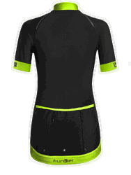 Tricou termic FUNKIER Bernalda Pro Aqua - Negru/Galben neon