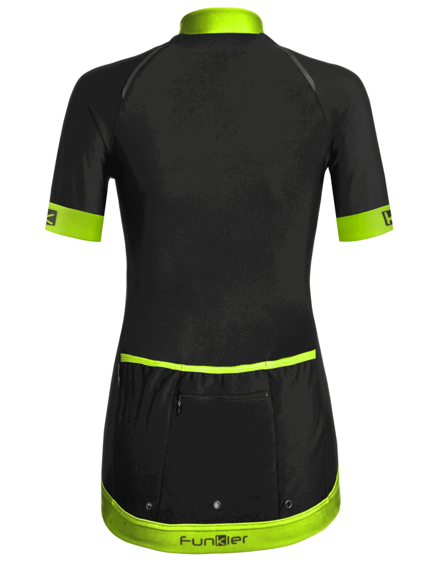 Funkier Tricou termic FUNKIER Bernalda Pro Aqua - Negru/Galben neon