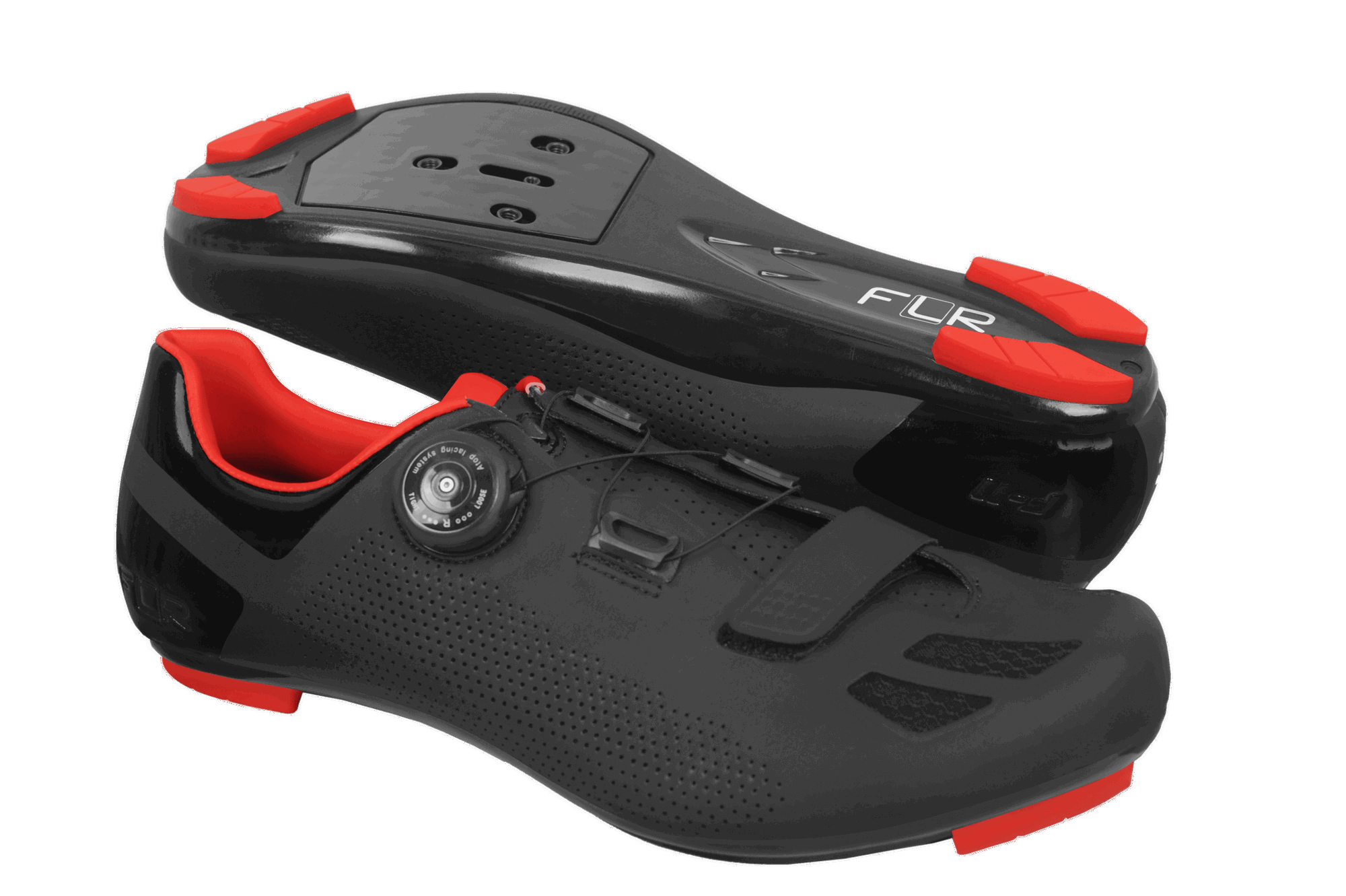 Cycling Apparel & Accessories Pantofi ciclism FLR F-11 Pro Road - Negru/Rosu