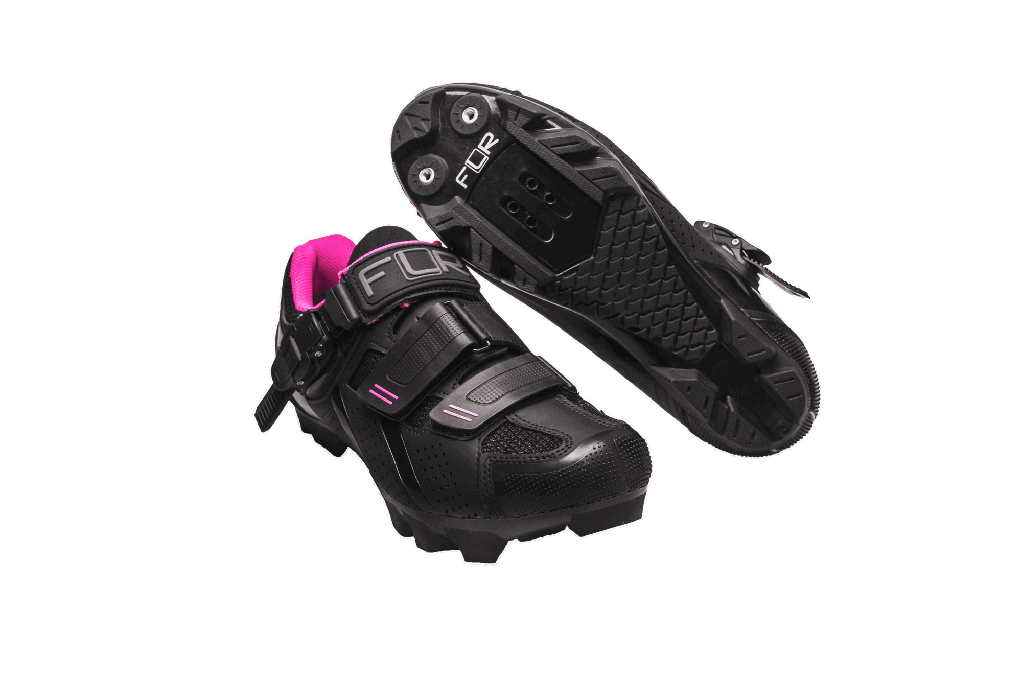 Pantofi ciclism FLR F-65 III Elite Mtb - Negru/Roz