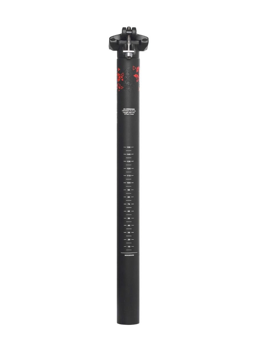 Bicycle Seatposts Tija sa CROSSER SP368 31.6*400mm negru/rosu