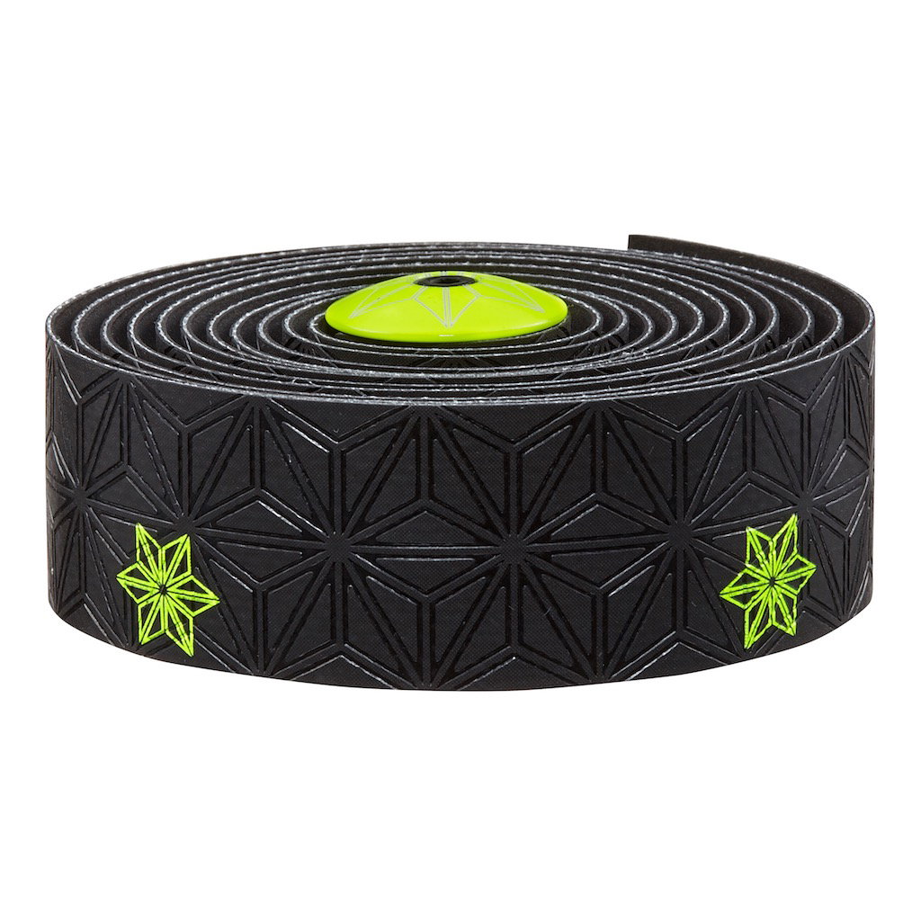 Supacaz Ghidolina SUPACAZ Super Sticky Kush - Galaxy - galben neon print w/ capace galben neon
