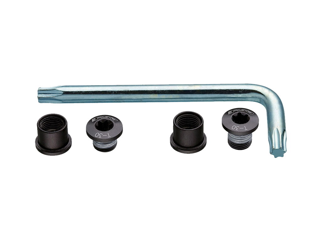 Fsa Suruburi foaie angrenaj + torx FSA CR Bolt Kit Negru Triplu MTB 6 buc