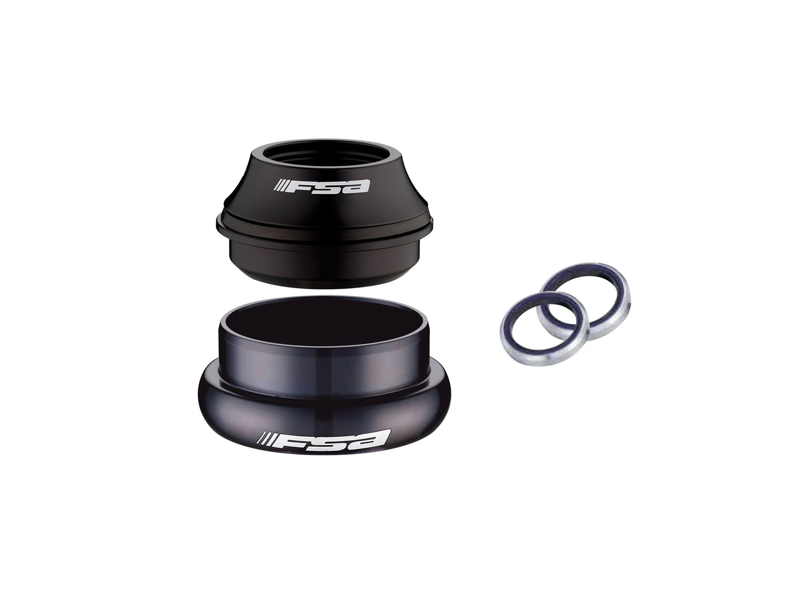 Bicycle Headset Parts Cuvete furca FSA DX PRO-A 1 1/8" sus 1.5" jos tapered capac 8mm OD 50/57mm ID 44/49.57mm