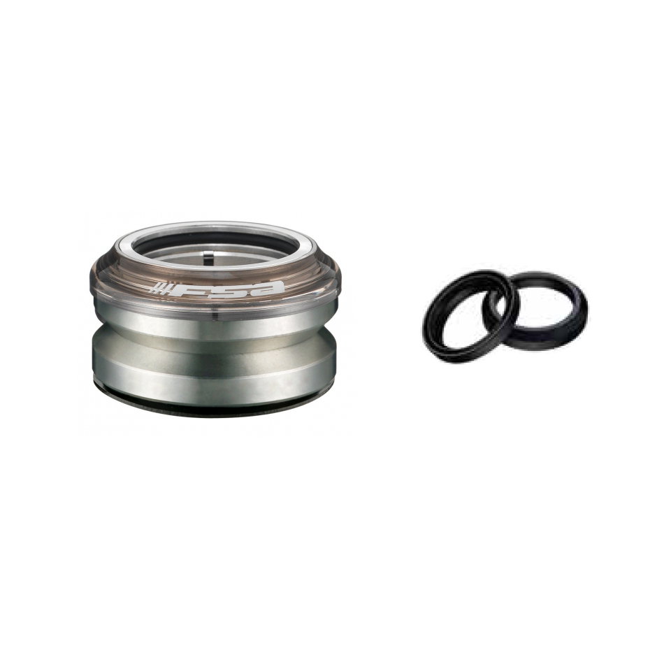 Bicycle Headset Parts Cuvete furca FSA Impact Campy/Gyro 1 1/8" integrat OD 44mm ID 42mm Gray