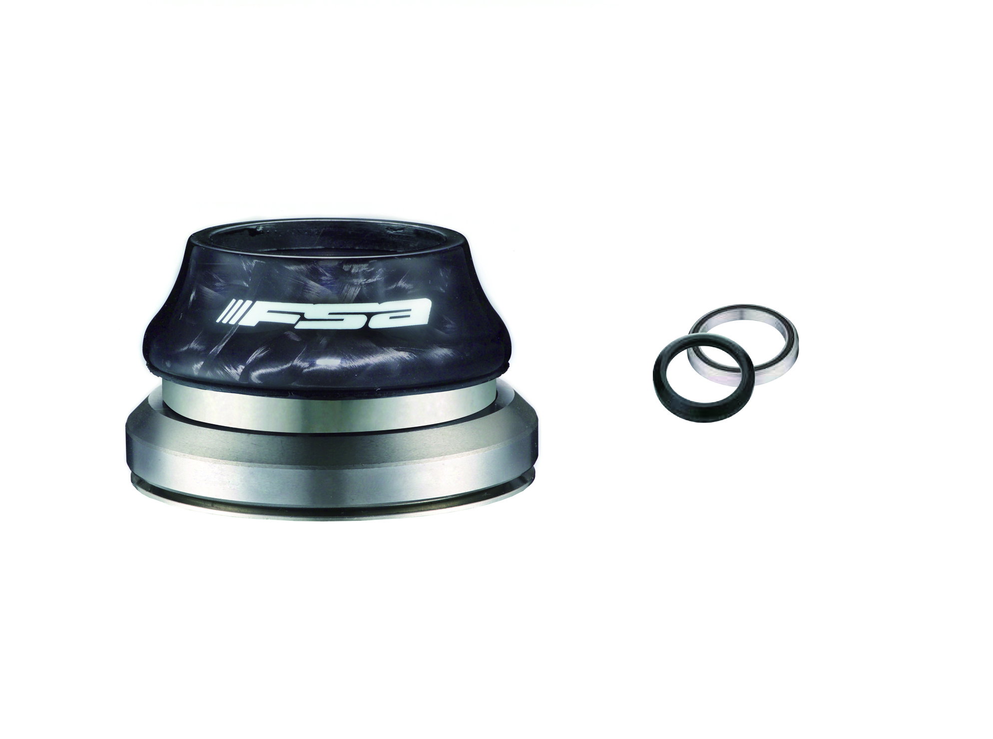Bicycle Headset Parts Cuvete furca FSA NO.42/ACB Orbit C40 CF ACB 1 1/8" sus 1.5" jos tapered OD 46/56mm ID 42/52mm