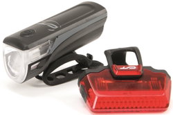 Far + stop CONTEC Speed Led - 20lux - negru/gri