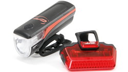 Far + stop CONTEC Speed Led - 20lux - negru/rosu