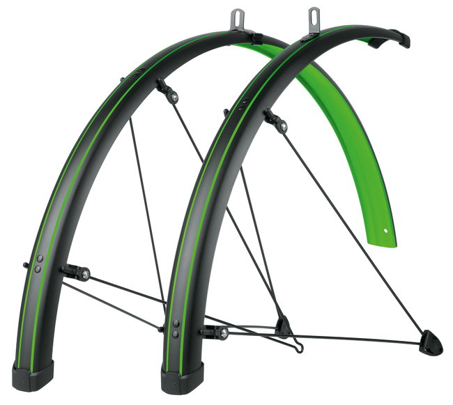 Aripi SKS Stingray 28'' negru/verde - set fata/spate