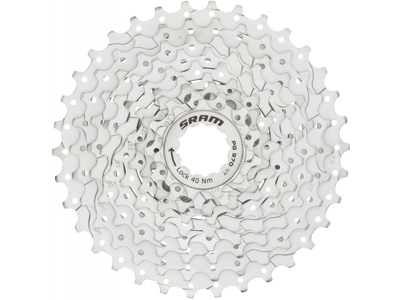Bicycle Cassettes & Freewheels Caseta pinioane SRAM PG970, Culoare: Black