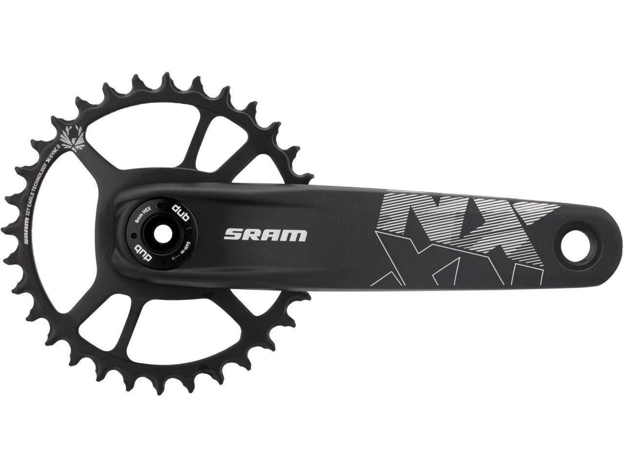 Bicycle Cassettes & Freewheels SRAM NX Eagle Boost Direct Mount DUB 170mm 32T, Culoare: Black