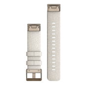 Garmin curea nailon - QuickFit 20 - Nailon Cream Heathered cu componente Cream Gold