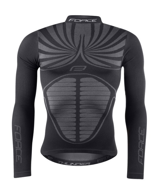 Bluza functionala Force Thunder cu maneci lungi neagra L-XL