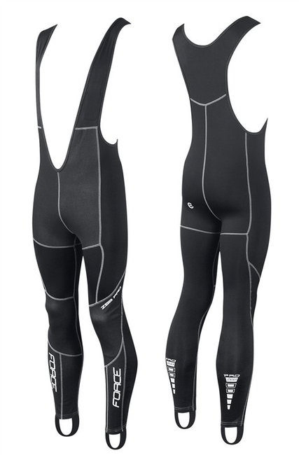Pantaloni lungi cu bretele fara bazon Force Windster Z68 PRO negri S