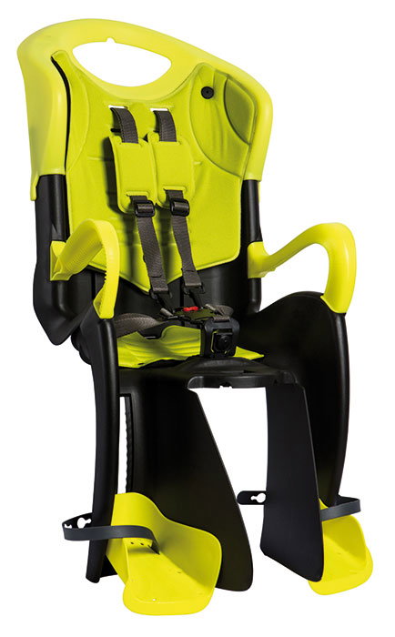 Bikefun Scaun copil BIKEFUN TIGER RELAX Hi-Viz gri-fluo galben
