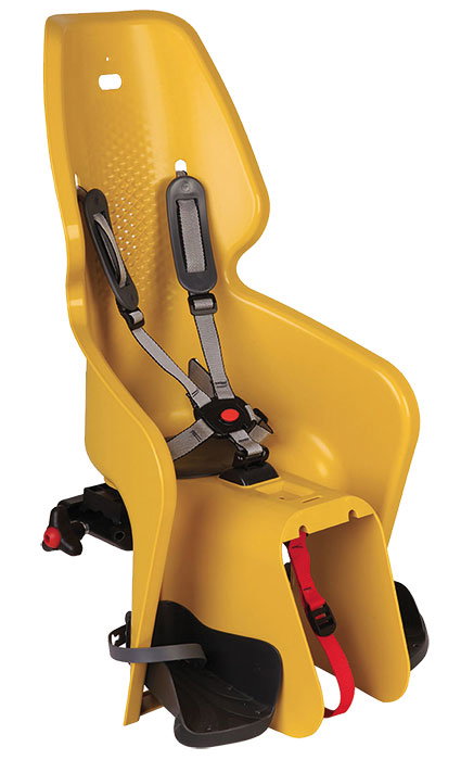 Bikefun Scaun pentru copil BIKEFUN LOTUS STANDARD spate, galbenmu?tar, pe cadru