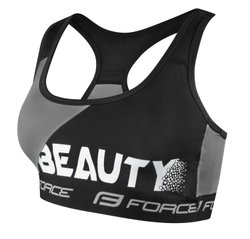 Bustiera sport Force Beauty negru/gri