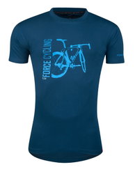 Tricou FORCE FLOW maneci scurte albastru XS