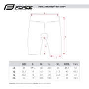 Pantaloni scurti cu bazon Force F Victory, negru, L