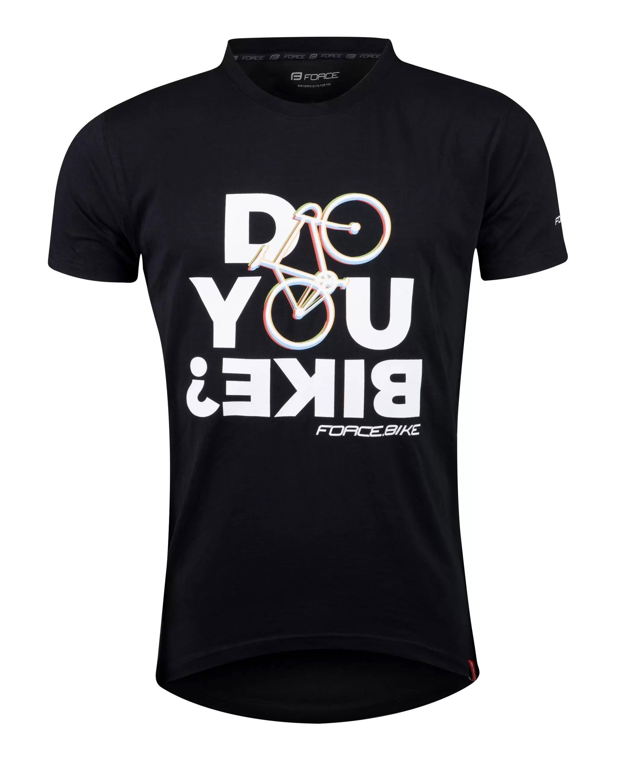 Force Tricou ciclism Force Bike, negru
