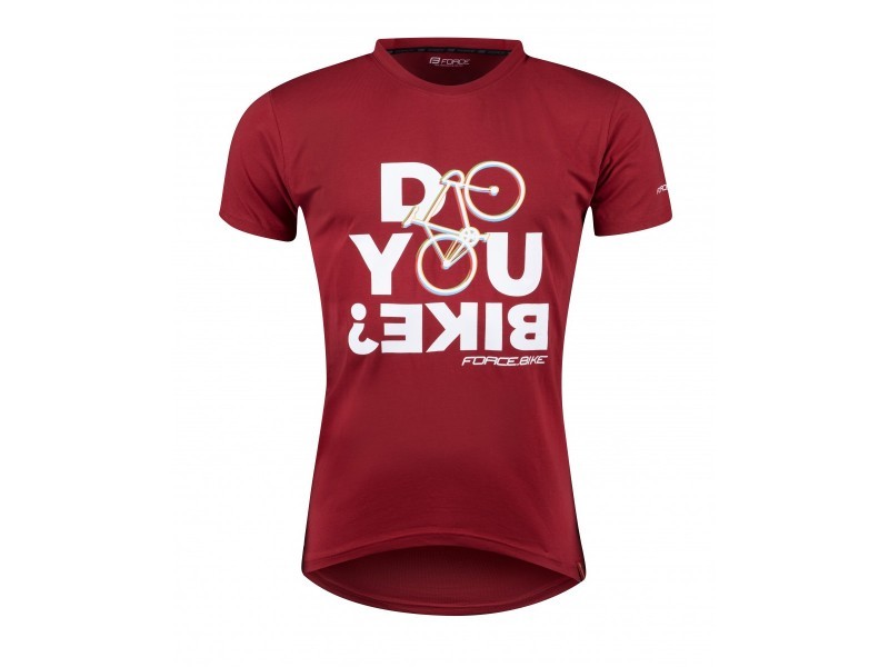 Force Tricou ciclism Force Bike, rosu