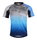 Tricou ciclism Force MTB Core, gri/albastru, S