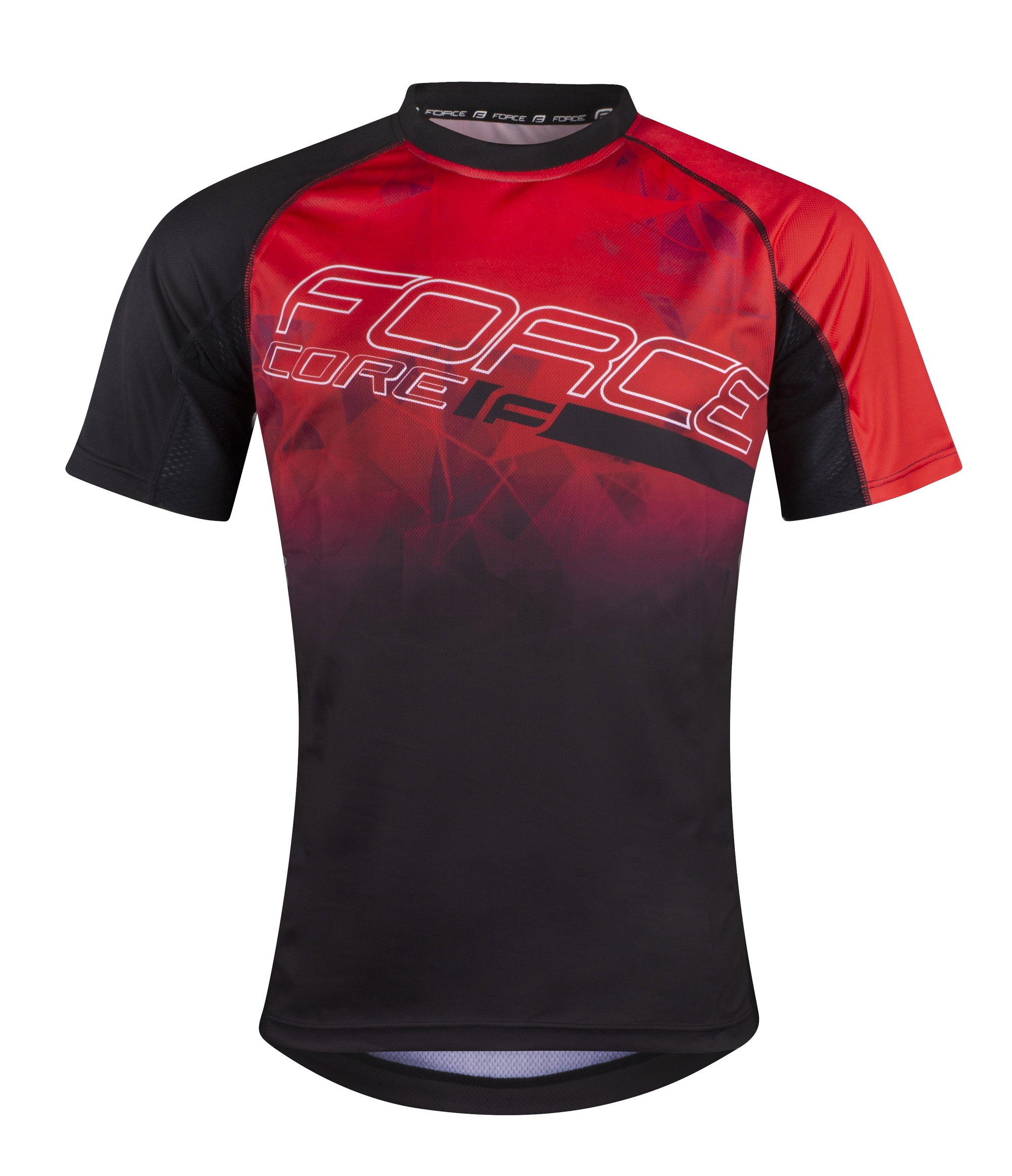 Force Tricou ciclism Force MTB Core, rosu/negru, XXL