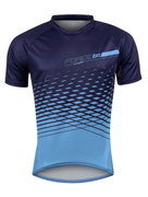 Tricou maneca scurta Force MTB Angle, albastru, XS