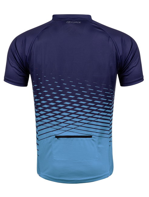 Tricou maneca scurta Force MTB Angle, albastru, XS