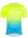 Tricou maneca scurta Force MTB Angle, albastru/fluo, 4XL
