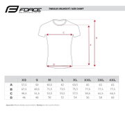 Tricou maneca scurta Force MTB Angle, albastru/rosu, XXL