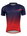 Tricou maneca scurta Force MTB Angle albastru/rosu