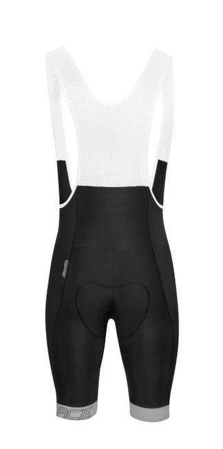 Pantaloni scurti cu bazon si bretele Force B40 negru/gri S