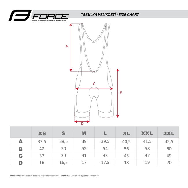 Pantaloni scurti cu bazon si bretele Force B40 negru/gri S