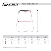 Fusta cu pantaloni scurti cu bazon Force Daisy negru/roz M