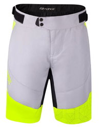 Pantaloni scurti Force Storm pana la talie cu bazon, gri/fluo